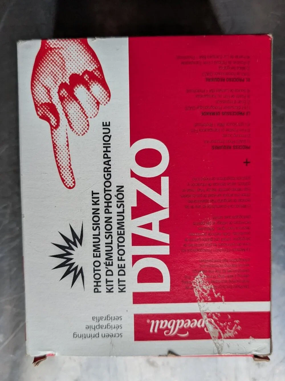 Speedball diazo photo